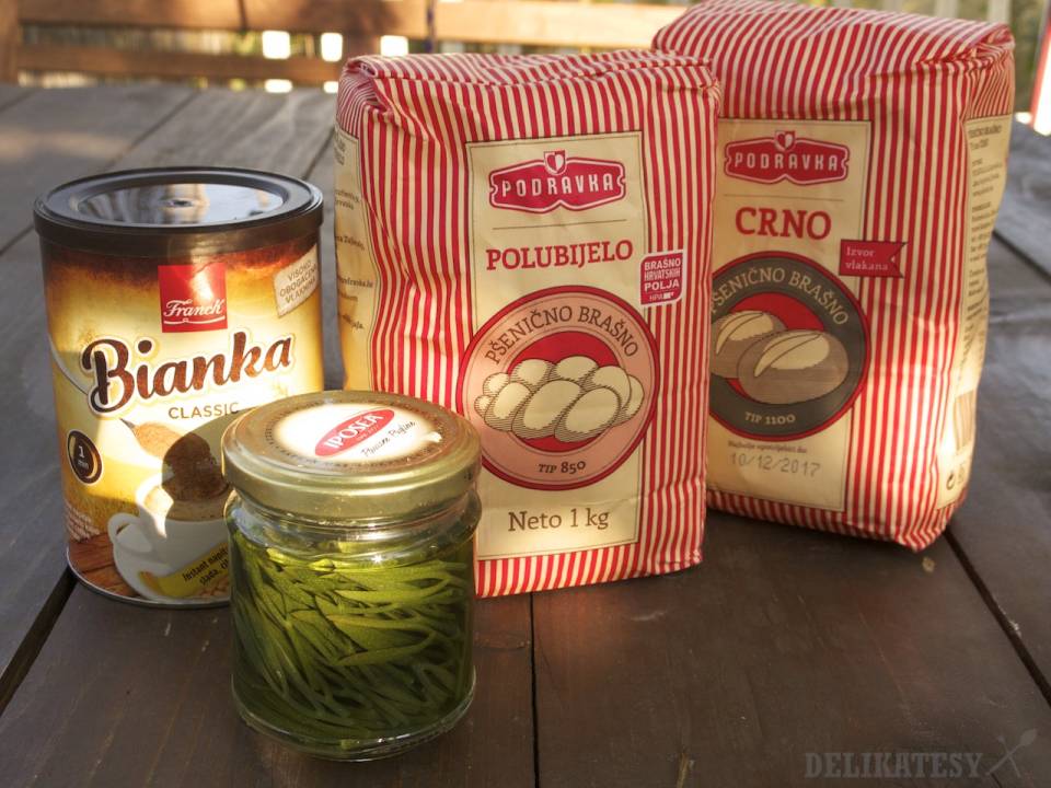 Chorvátska vitakáva, nakladaný motar a rôzne chlebové múky